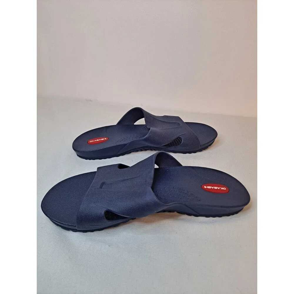 Okabashi Men's Slide Sandals Size XXL (12-13) Blue